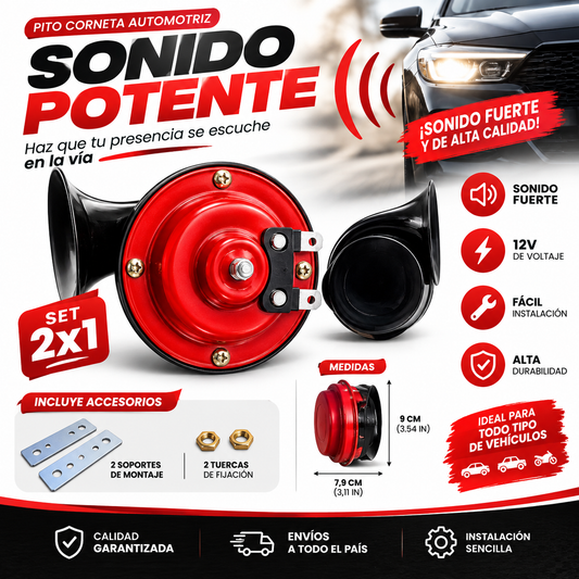 Las cornetas más potentes del mercado.🚘🔉🔊